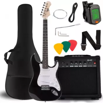 V-TONE EGA 39 BK guitarra eléctrica 4/4 Stratocaster negra