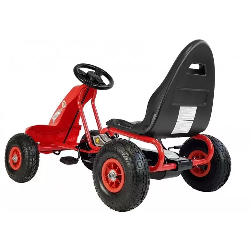 LEAN CARS Go-Cart A-18 Red kart de pedales