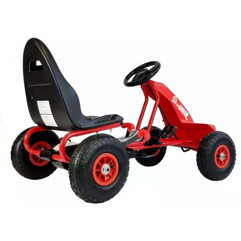 LEAN CARS Go-Cart A-18 Red kart de pedales