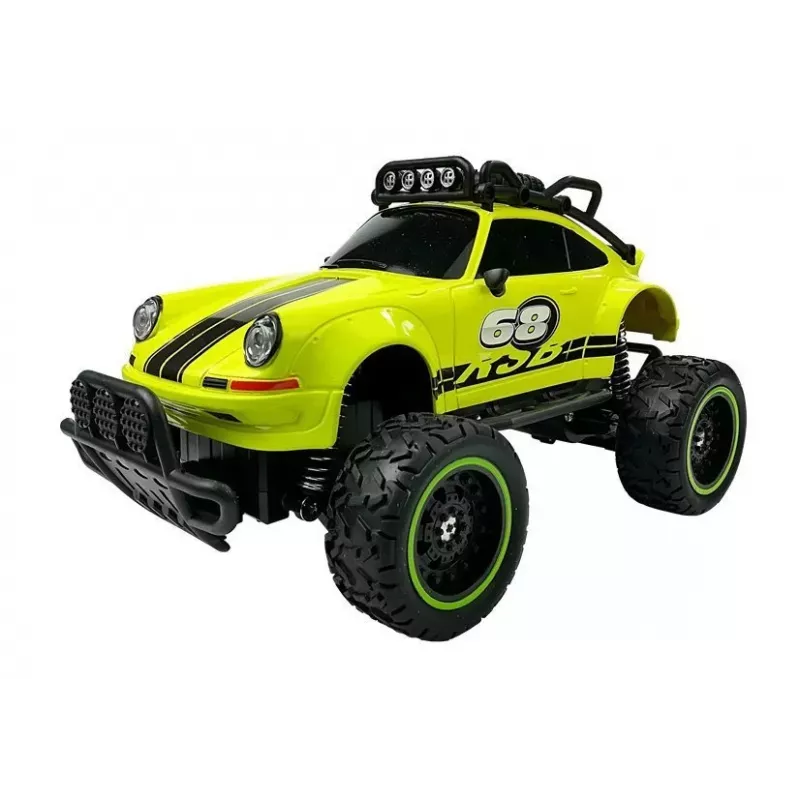 LEAN TOYS Coche teledirigido todoterreno R/C Escarabajo verde 2.4G