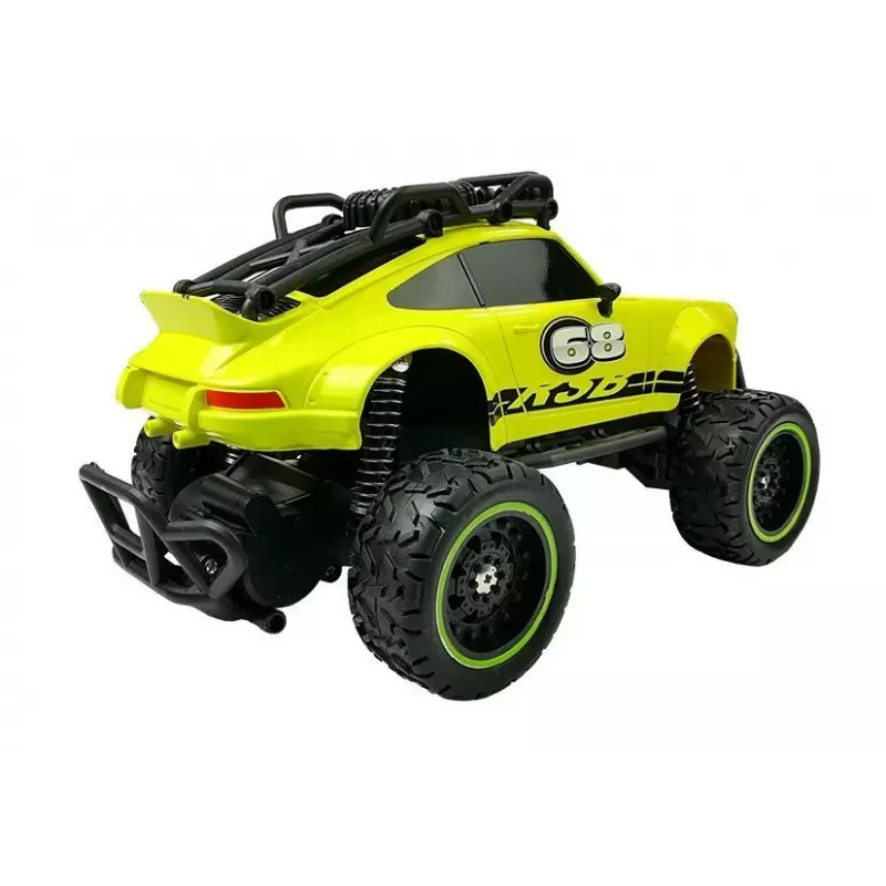 LEAN TOYS Coche teledirigido todoterreno R/C Escarabajo verde 2.4G