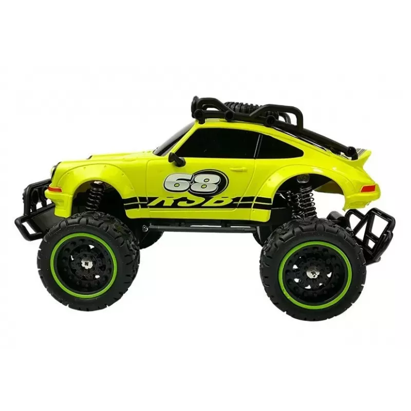 LEAN TOYS Coche teledirigido todoterreno R/C Escarabajo verde 2.4G