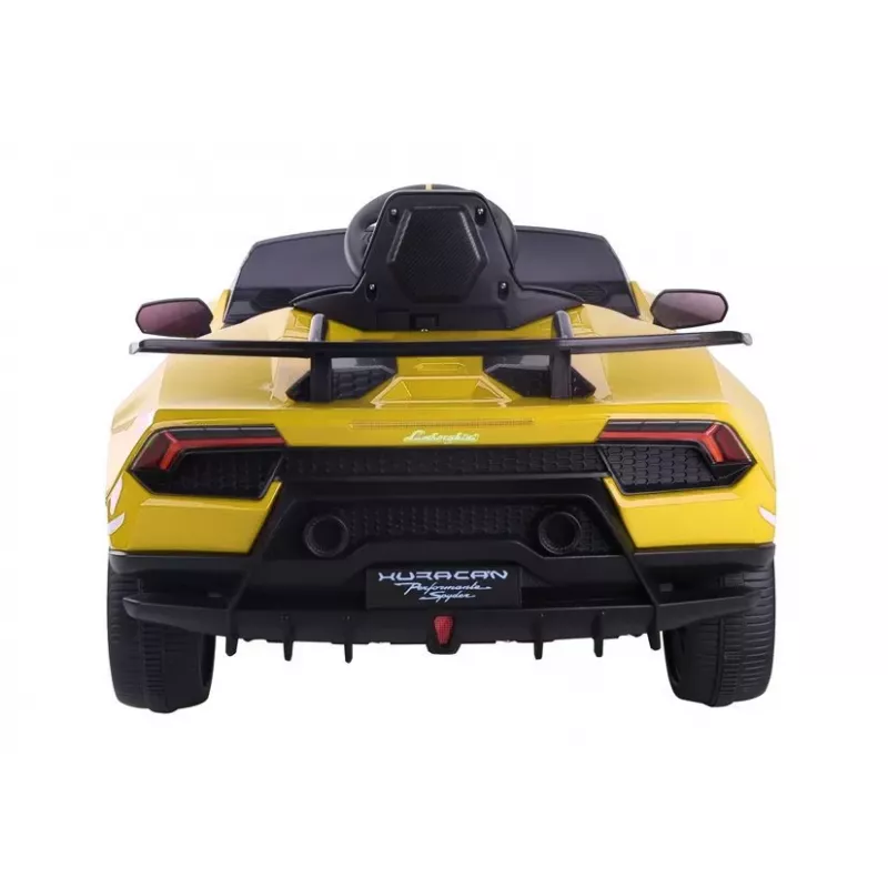 LEAN CARS Coche eléctrico infantil Lamborghini Huracan amarillo