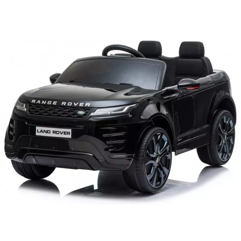 LEAN CARS Coche eléctrico infantil Range Rover Evoque negro lacado