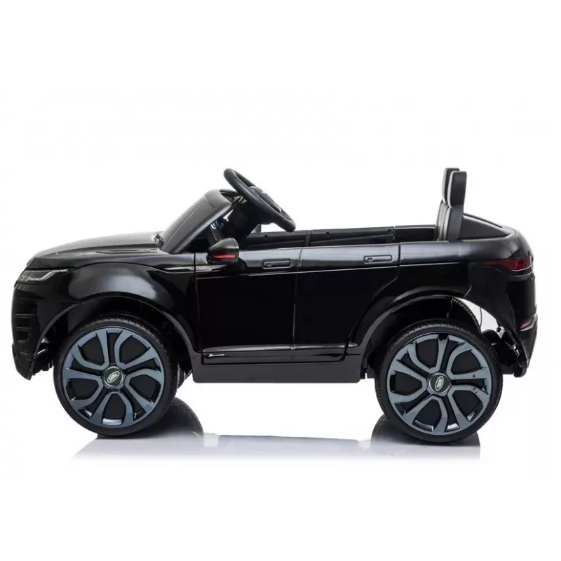 LEAN CARS Coche eléctrico infantil Range Rover Evoque negro lacado