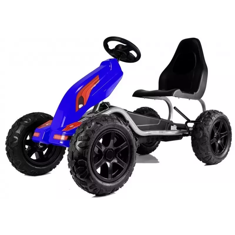 LEAN CARS Pedal Go Kart B012 ruedas inflables azul