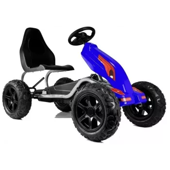 LEAN CARS Pedal Go Kart B012 ruedas inflables azul