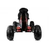 LEAN CARS Go-kart B012 neumáticos inflables negro Pedal Go-Kart para niños 3-8 años