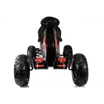 LEAN CARS Go-kart B012 neumáticos inflables negro Pedal Go-Kart para niños 3-8 años