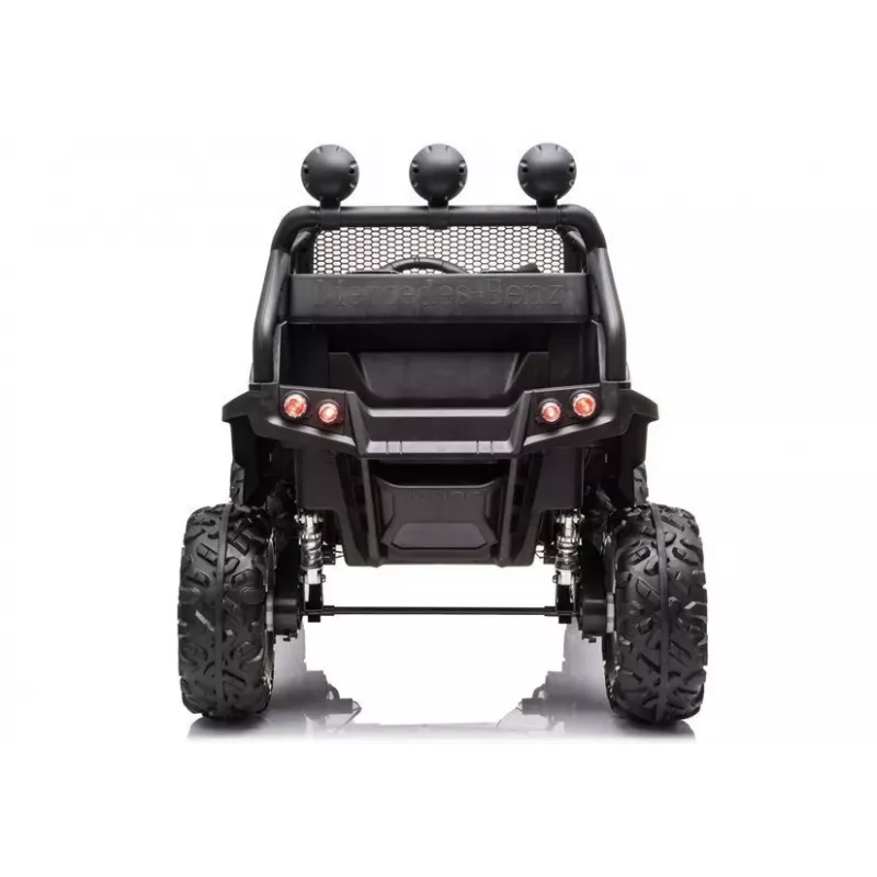 LEAN CARS Vehículo eléctrico infantil Mercedes Unimog S negro