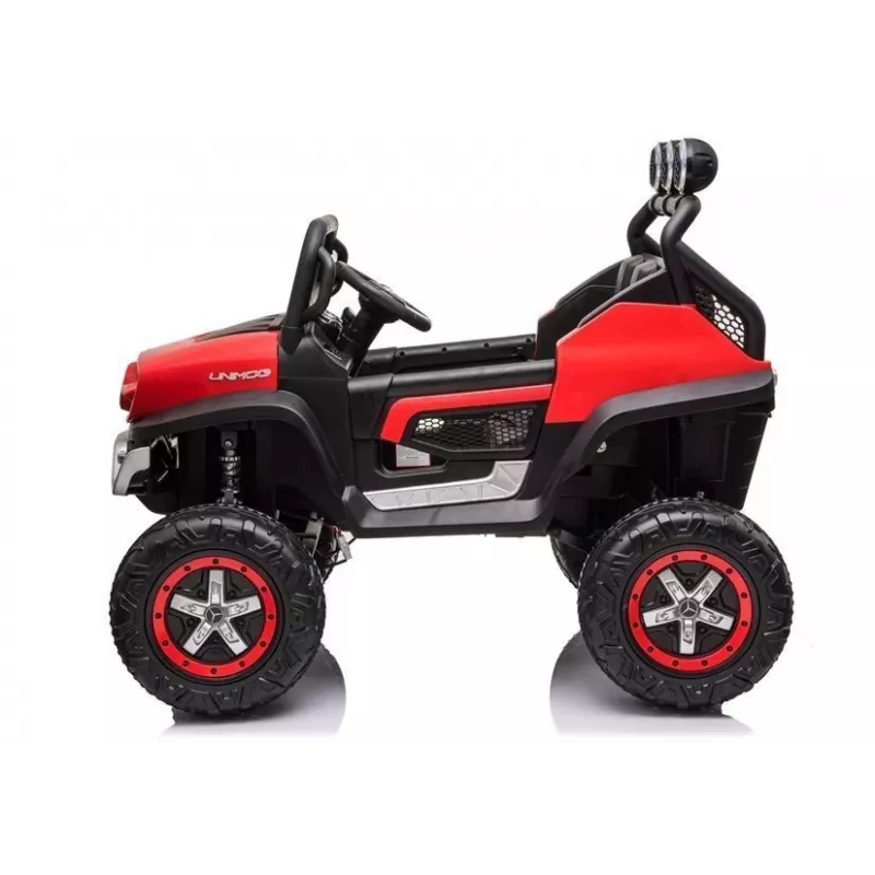 LEAN CARS Vehículo eléctrico infantil Mercedes Unimog S rojo