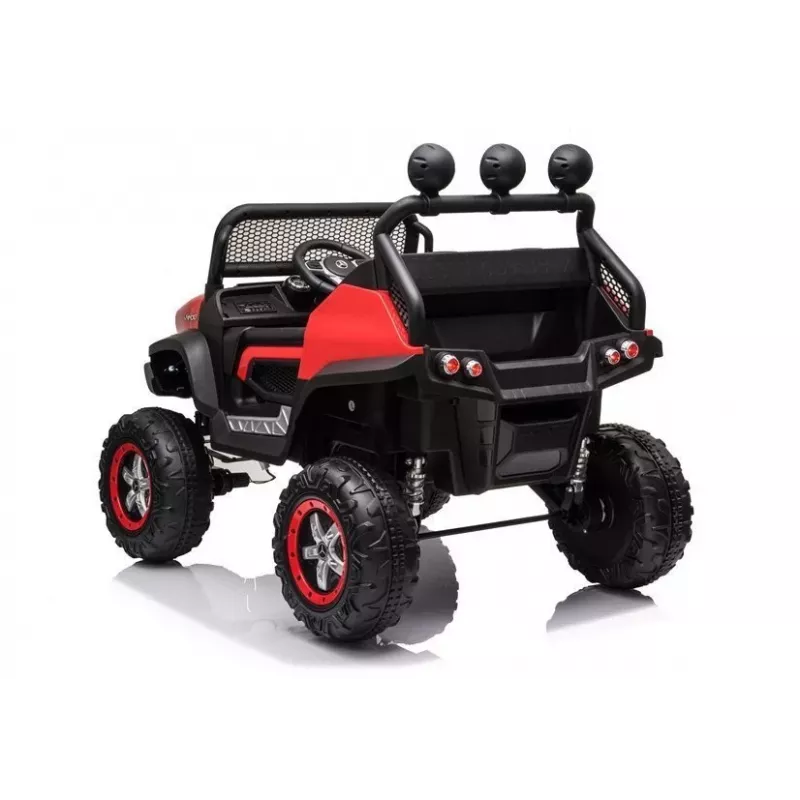 LEAN CARS Vehículo eléctrico infantil Mercedes Unimog S rojo