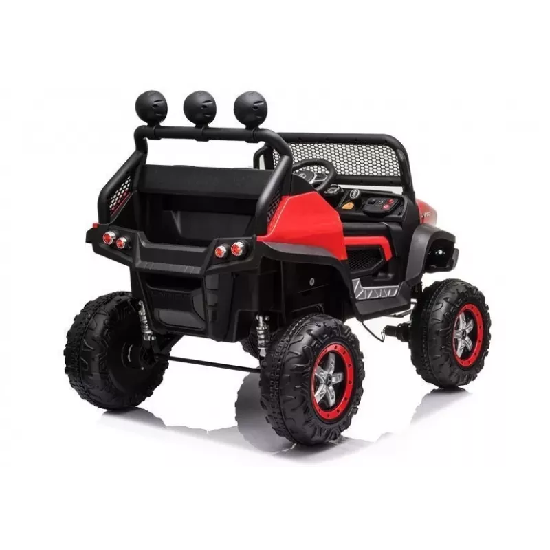 LEAN CARS Vehículo eléctrico infantil Mercedes Unimog S rojo
