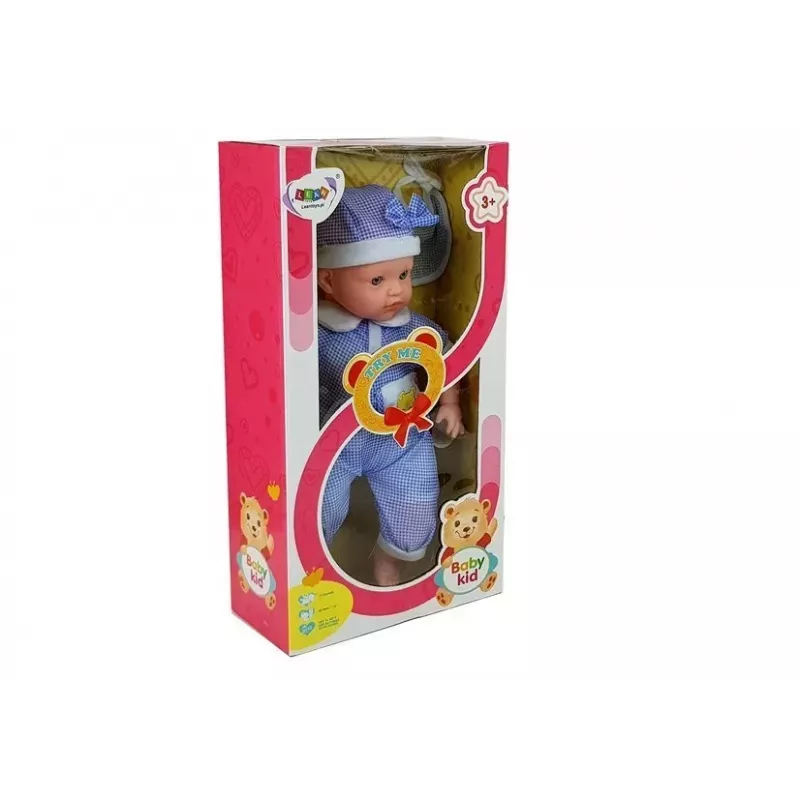 LEAN TOYS Bebé muñeco 45 cm ropa azul