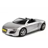 LEAN TOYS Coche de juguete descapotable plateado 1:18