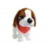 LEAN TOYS Perro interactivo con correa, ladra, mueve la cola, sensores