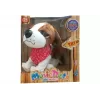 LEAN TOYS Perro interactivo con correa, ladra, mueve la cola, sensores