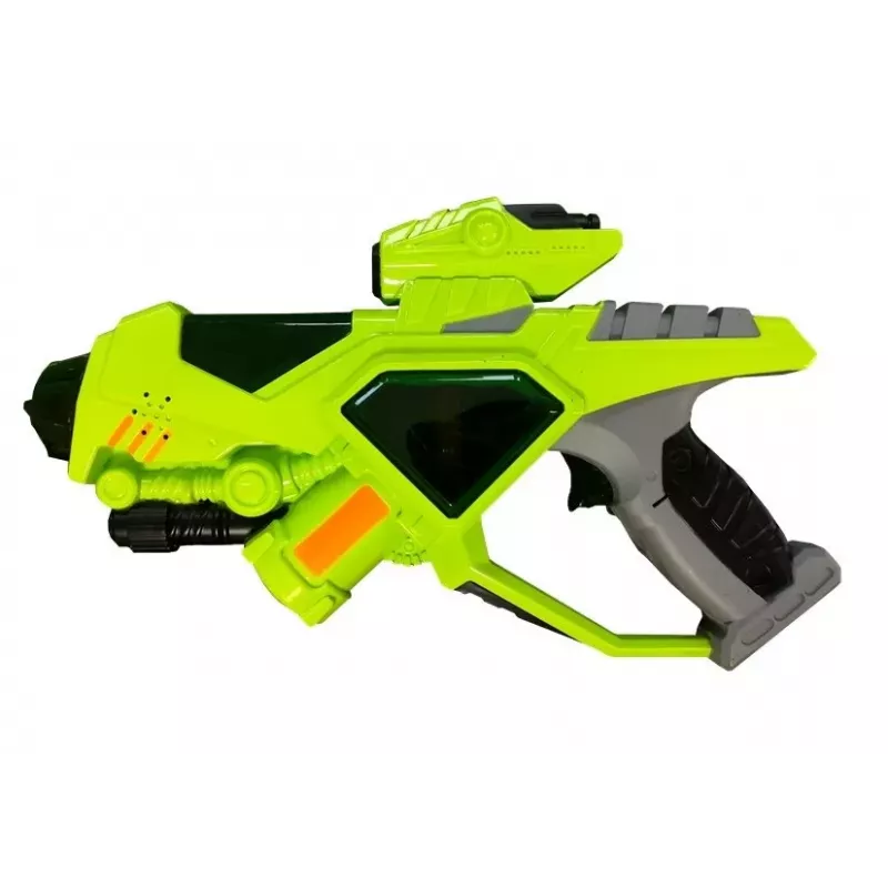 LEAN TOYS Pistola láser Space Weapons sable de luz máscara verde
