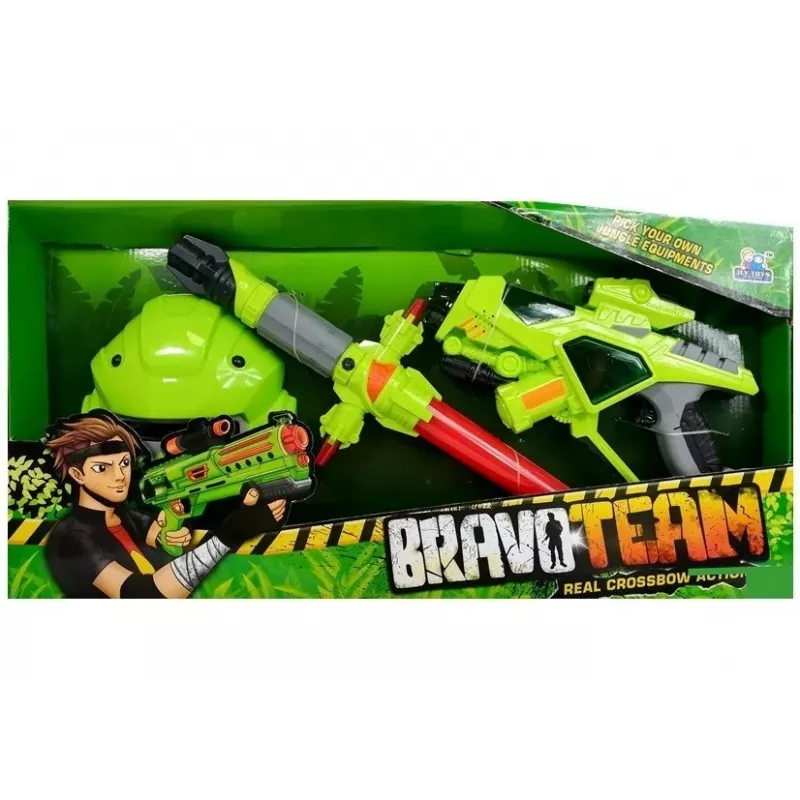 LEAN TOYS Pistola láser Space Weapons sable de luz máscara verde