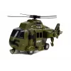 LEAN TOYS Helicóptero de rescate militar 1:16 gancho sonido luz
