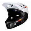 LEATT MTB Enduro 2.0 V23 Casco de Bicicleta con Barra Mentonera Desmontable, Talla L (59-63 cm), Blanco