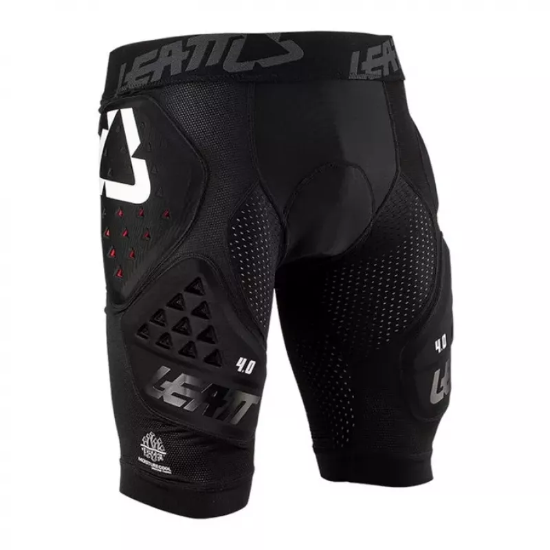 LEATT Impact Shorts 3DF 4.0 Pantalones Cortos de Protección, Talla L, Negro