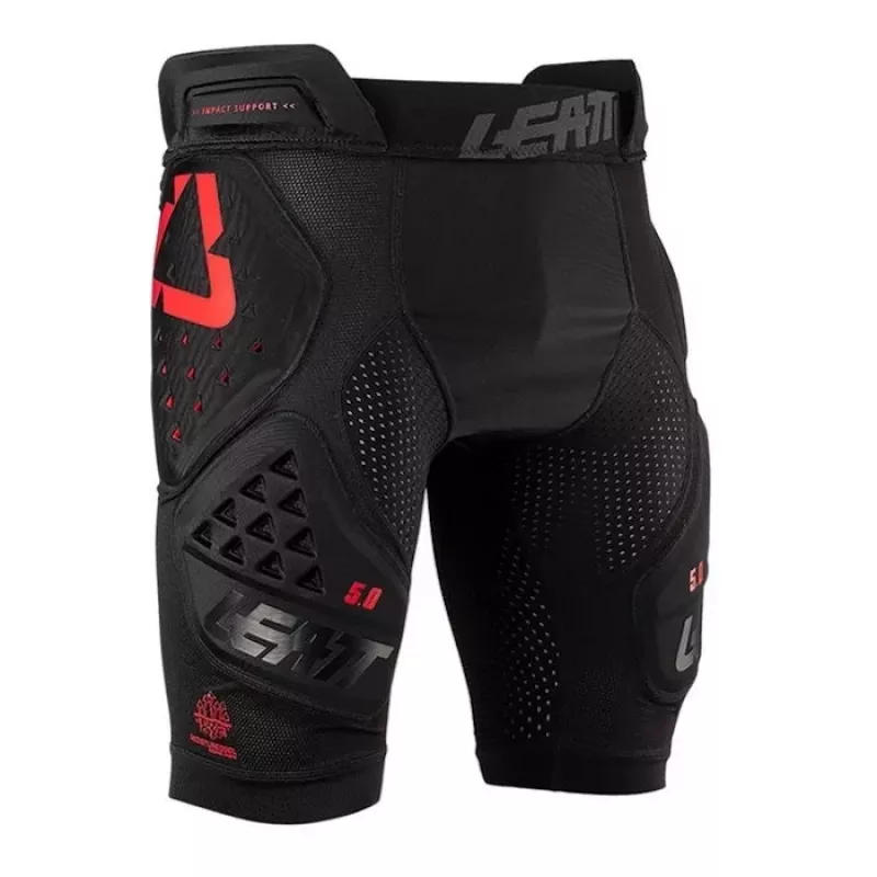 LEATT Impact Shorts 3DF 5.0 Pantalones Cortos de Protección, Talla L, Negro