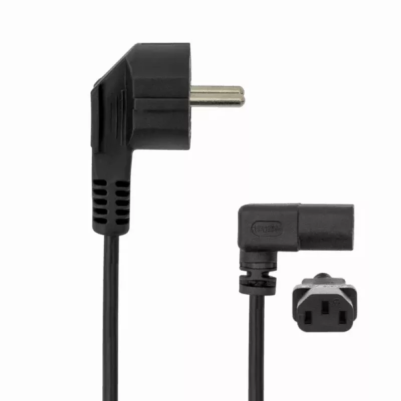 Cable de alimentación para PC SBOX Schuko a IEC C13 de 2m negro