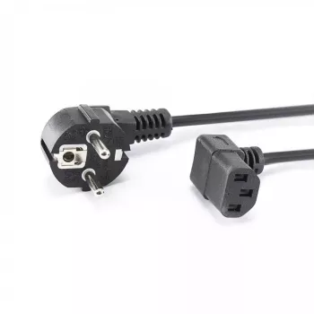 Cable de alimentación para PC SBOX Schuko a IEC C13 de 2m negro