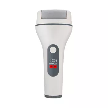 Ray Battler RB 0018 Callus Remover - Lima eléctrica recargable para pies con 3 cabezales de rodillo, IPX7 resistente al agua, uso en húmedo y en seco