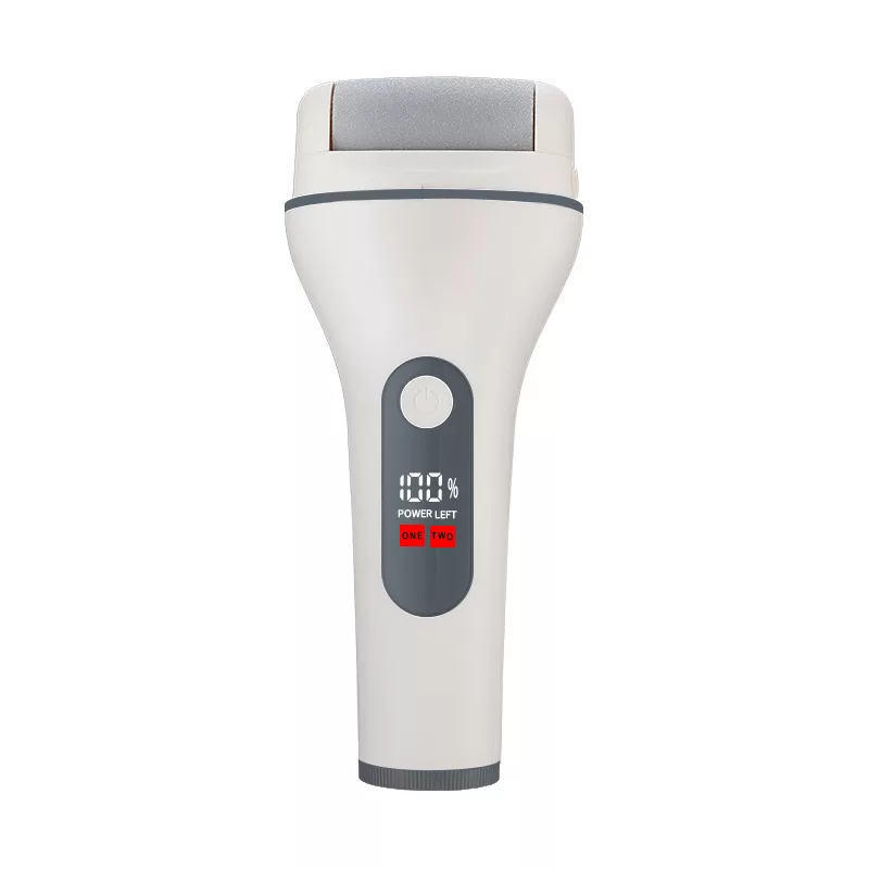 Ray Battler RB 0018 Callus Remover - Lima eléctrica recargable para pies con 3 cabezales de rodillo, IPX7 resistente al agua, uso en húmedo y en seco