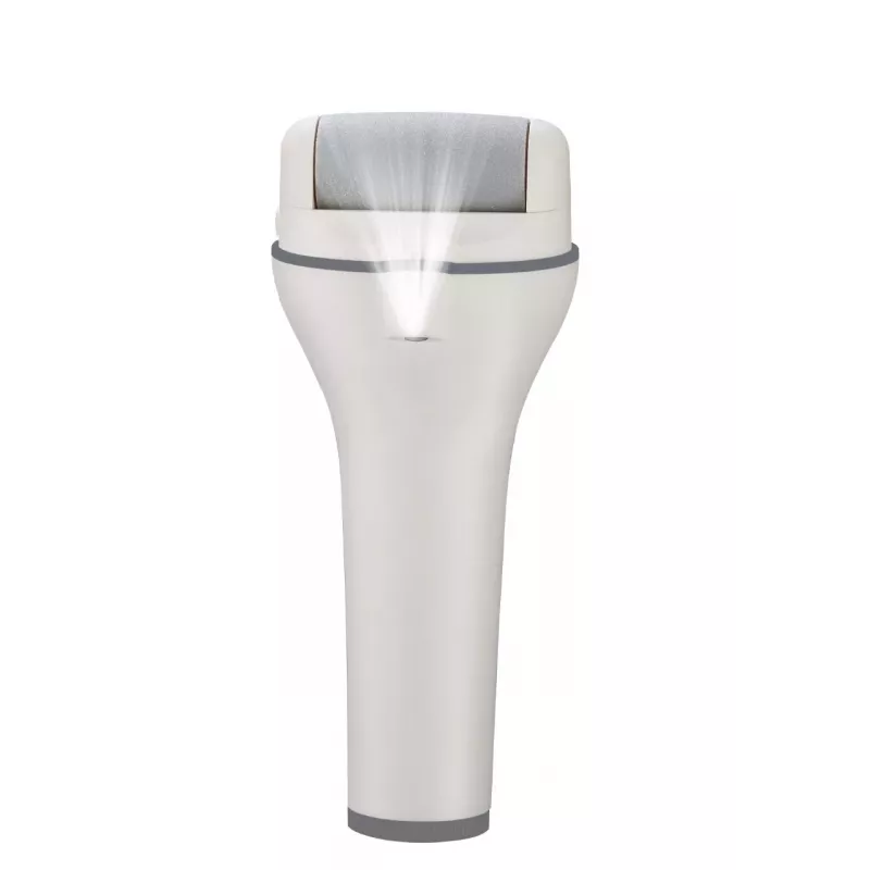 Ray Battler RB 0018 Callus Remover - Lima eléctrica recargable para pies con 3 cabezales de rodillo, IPX7 resistente al agua, uso en húmedo y en seco