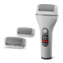 Ray Battler RB 0018 Callus Remover - Lima eléctrica recargable para pies con 3 cabezales de rodillo, IPX7 resistente al agua, uso en húmedo y en seco