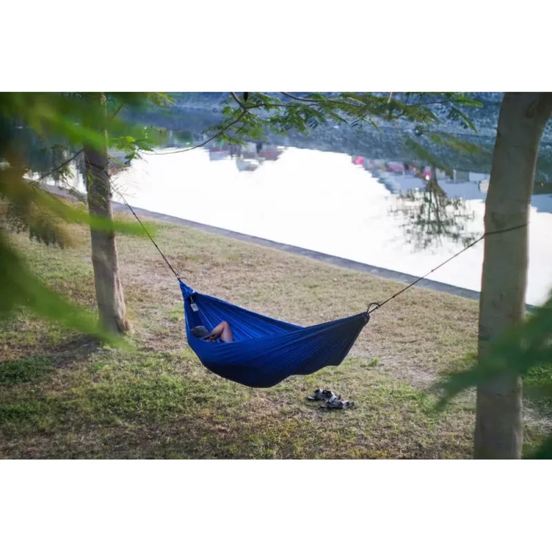 Ticket To The Moon TRAVEL HAMMOCK - Hamaca compacta para 2 personas, nailon, verde