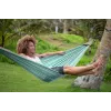 Ticket To The Moon TRAVEL HAMMOCK - Hamaca original para 2 personas, nailon, verde oscuro y gris claro