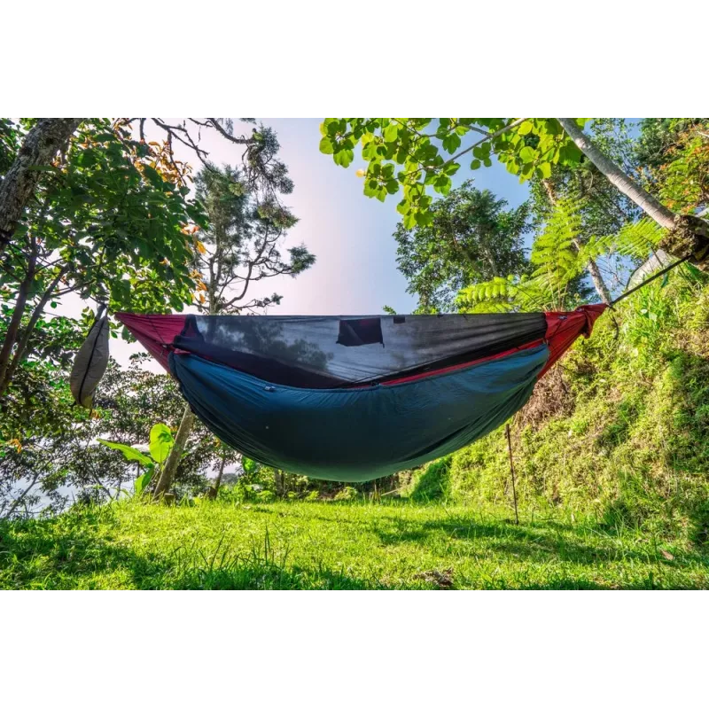 Ticket To The Moon PRO HAMMOCK hamaca 1 persona nailon verde oscuro