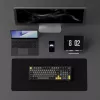 AKKO 5098B Teclado mecánico, 98 teclas, negro y dorado, hot-swappable, RGB, triple modo (USB-C/2.4GHz/Bluetooth 5.0), switches lineales Akko CS Jelly White, teclas PBT ASA, 3000mAh
