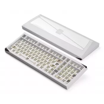 AKKO teclado barebone DIY 65% tri-modo RGB hot-swappable blanco