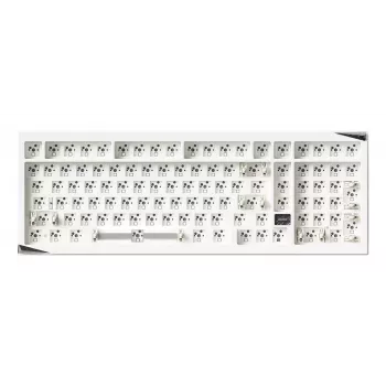AKKO teclado barebone DIY 65% tri-modo RGB hot-swappable blanco