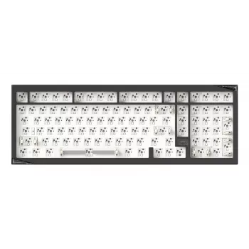 AKKO teclado barebone DIY 75% tri-modo hot-swappable montaje gasket negro