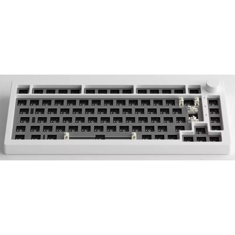AKKO kit de teclado barebone DIY 75% blanco tri-modo hot-swappable