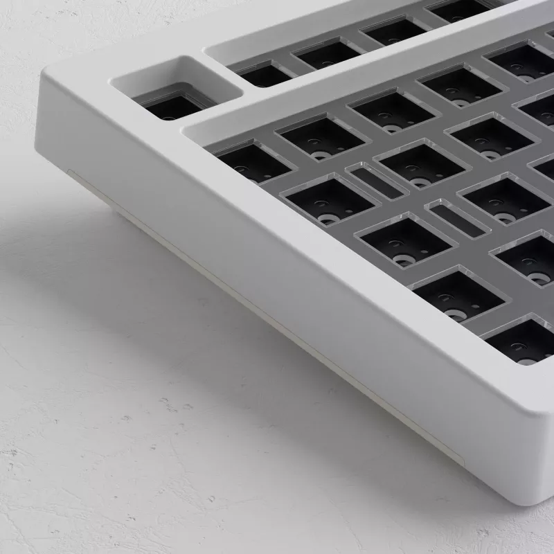 AKKO kit de teclado barebone DIY 75% blanco tri-modo hot-swappable