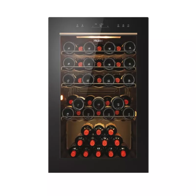 Haier HWS49GAE Wine Bank 50 Serie 3 Vinoteca de compresor independiente negra 49 botellas