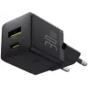 Baseus Palm 30W Cargador USB-C USB-A Negro