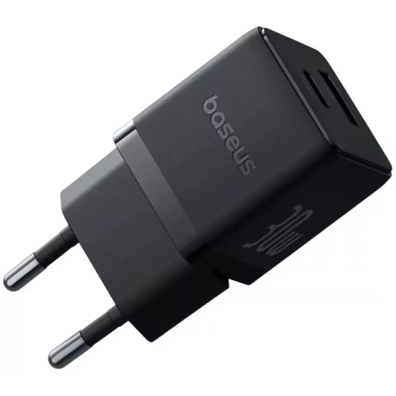 Baseus Palm 30W Cargador USB-C USB-A Negro