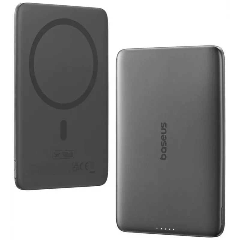 Baseus PicoGo AM41 batería externa magnética Ultra-Slim 5000 mAh 20W Negro
