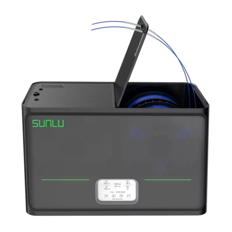 Sunlu S4 Secador de filamento 2 bobinas calefacción PTC 360° 35-70°C pantalla táctil LCD