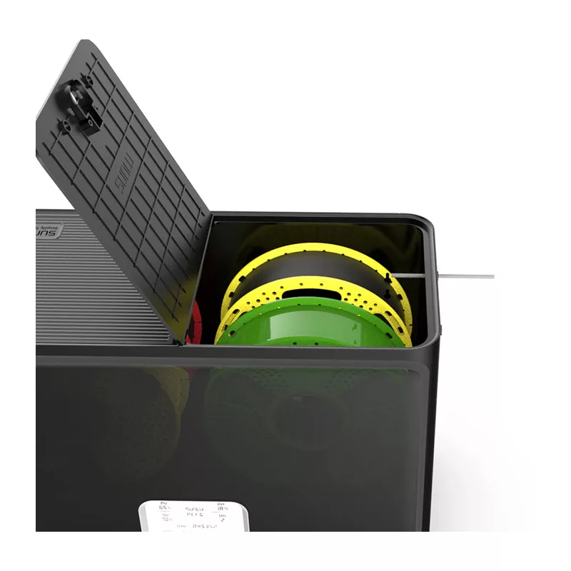 Sunlu S4 Secador de filamento 2 bobinas calefacción PTC 360° 35-70°C pantalla táctil LCD