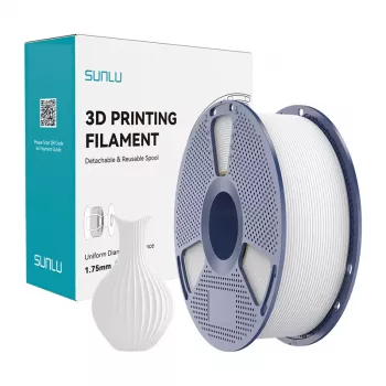 SUNLU PLA Classic Filamento blanco 1.75mm 1KG