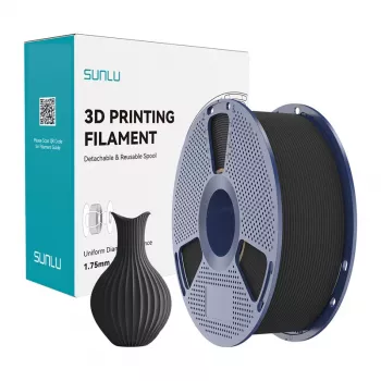 SUNLU PLA Classic Filamento negro 1.75mm 1KG